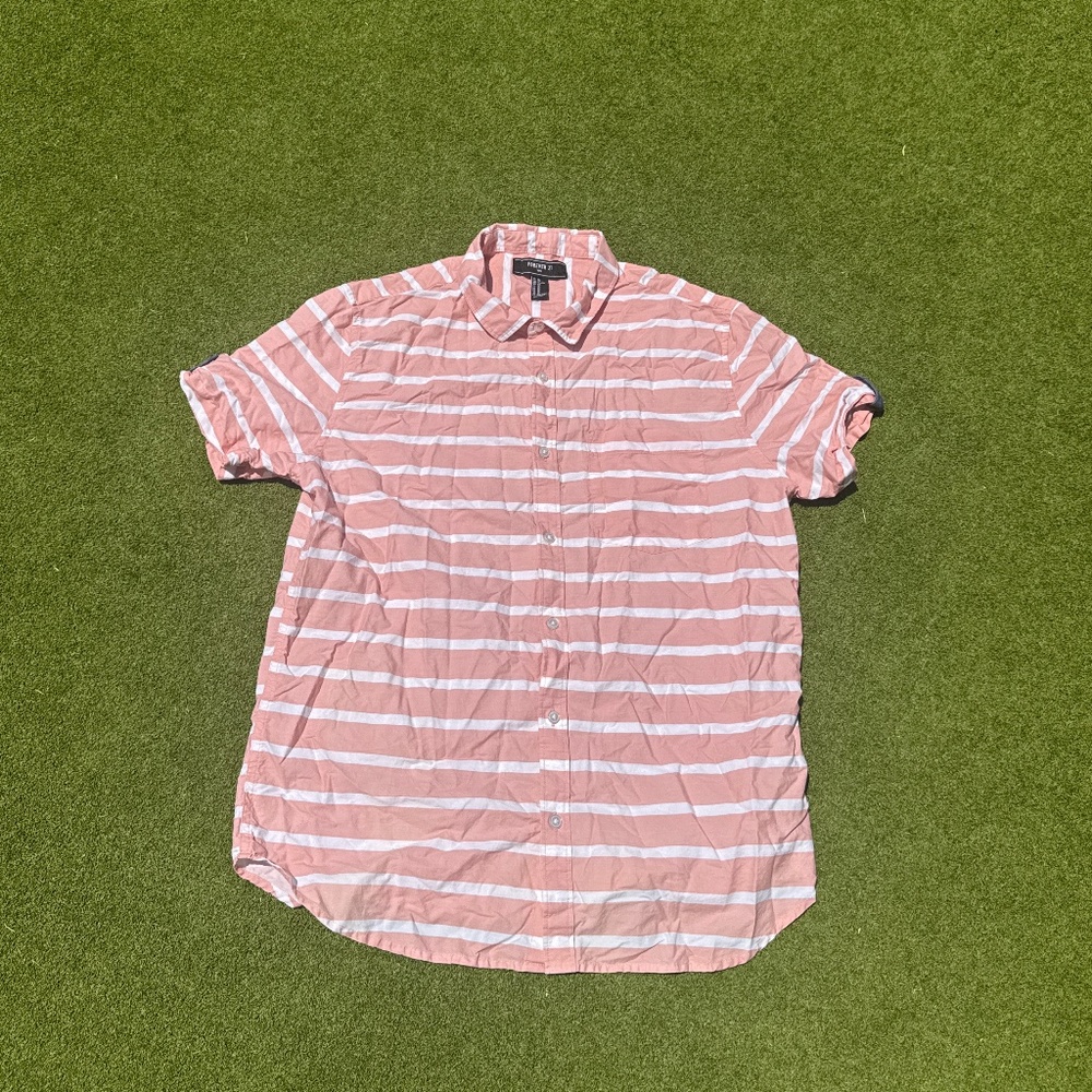 Casual Pink Button Down